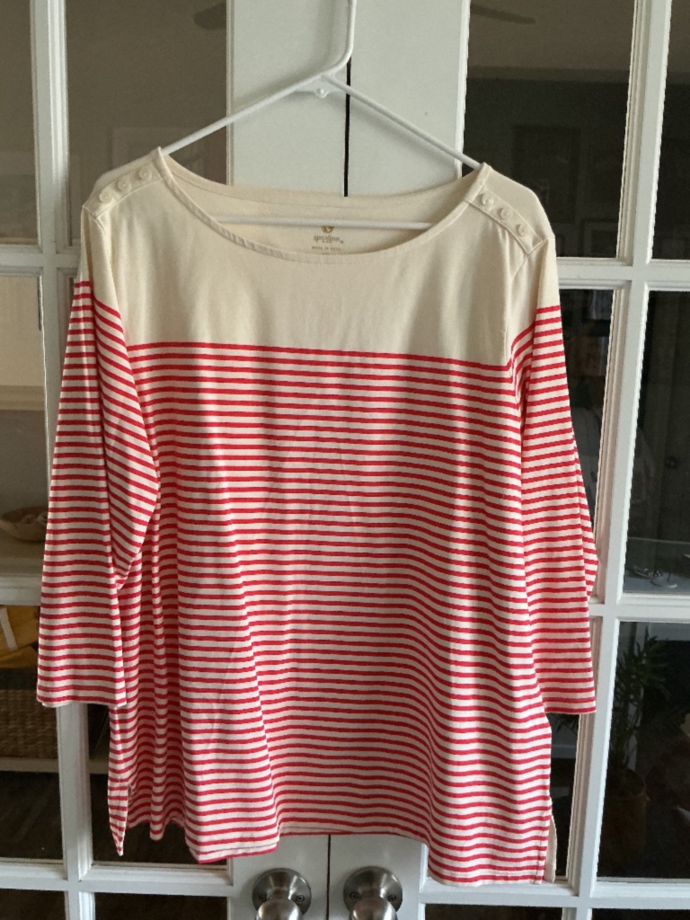 Spartina 449 - XXL - 3/4 sleeve Cotton Top